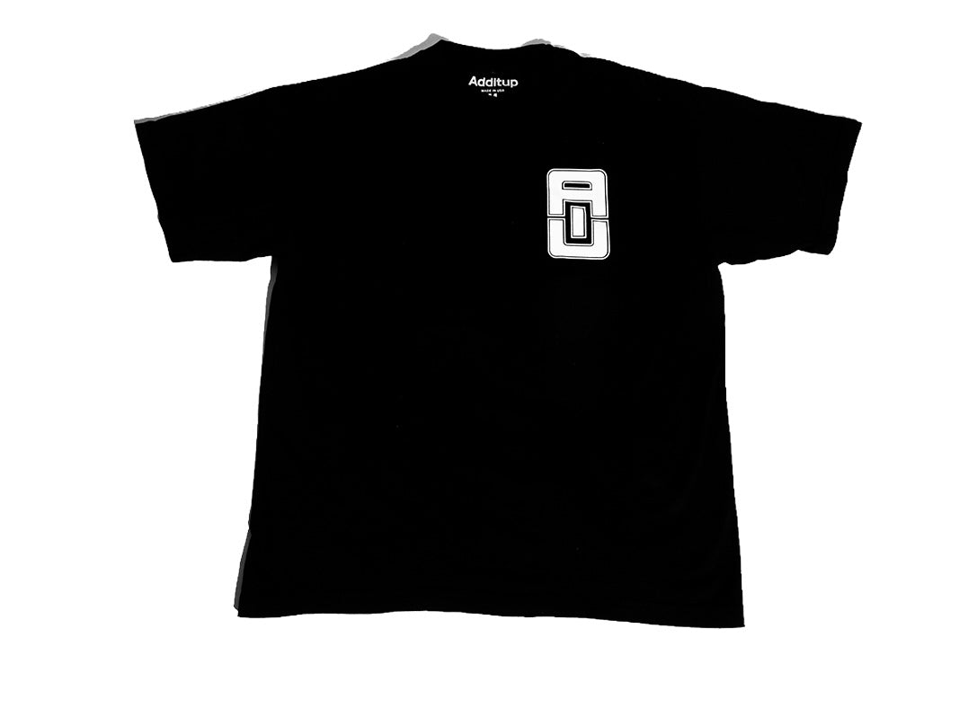 ADDITUP LOGO BLACK TEE